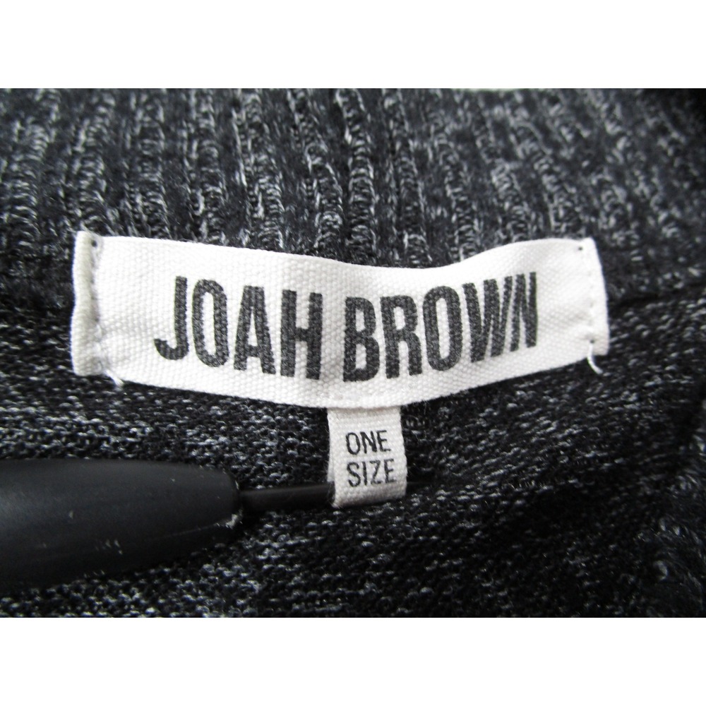 Joah Brown Womens Oversized Crewneck Top Charcoal Grey Heather One Size USA Made - Picture 2 of 9